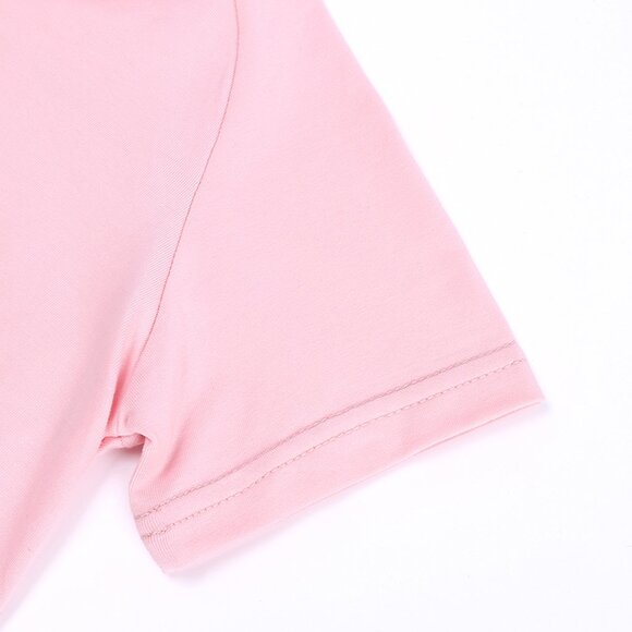 Any Combo*NWT*BABY ROMPER Sleeper Short Sleeve Double Zip White Pink Blue Cotton - Picture 11 of 16